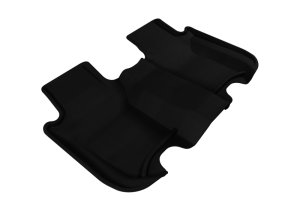 Honda Fit Floor Mat - Rear - 3D MAXpider - Kagu - Black - `09-`13